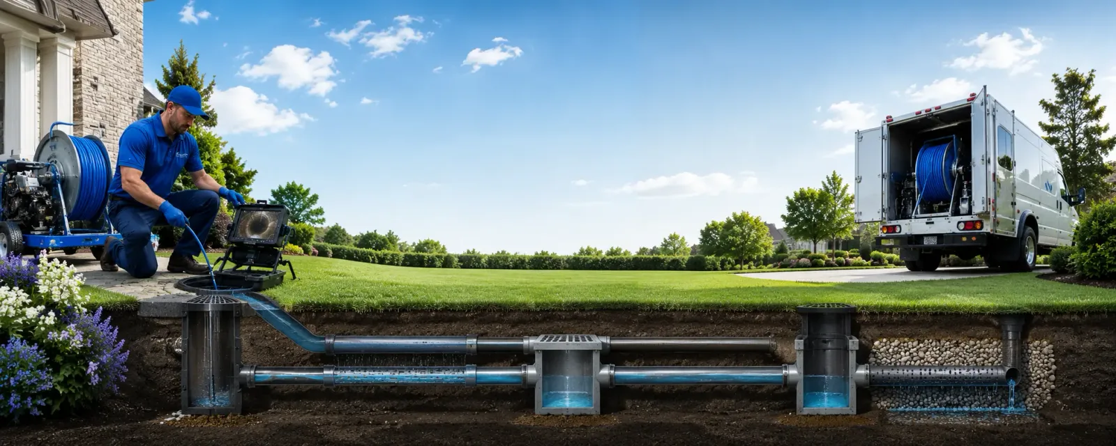 Outdoor drain cleaning information for Geneseo, IL
